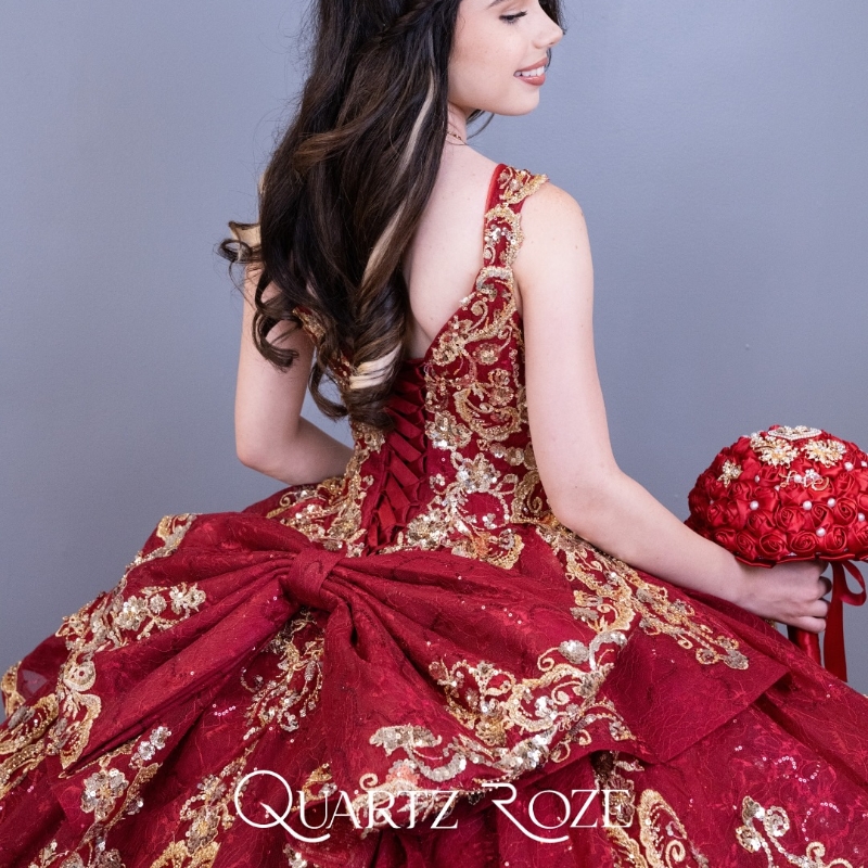 Customized Sparkly Red Ball Gown Quinceanera Dresses 2025 Sweetheart Applique Lace Bead Bow Party Birthday Sweet 16 Vestidos De 15 Anos