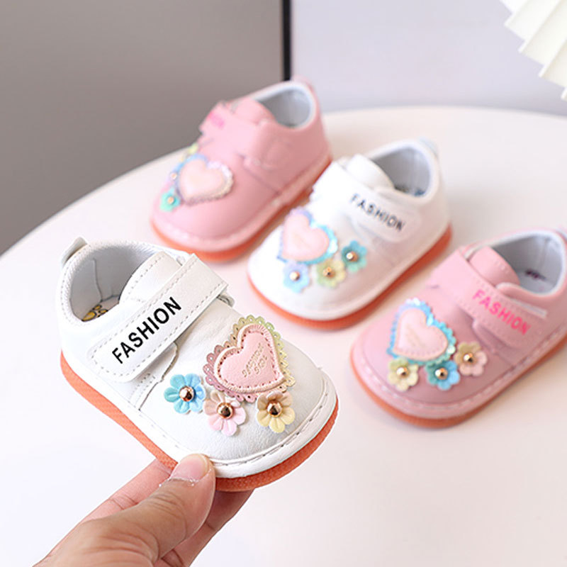 Little Kids Girls Squeaky Shoes for Infant Nice Design Toddler Enfant Kid Girl Walking Shoes Kidsnest Children Sizes US0.5C-US4C
