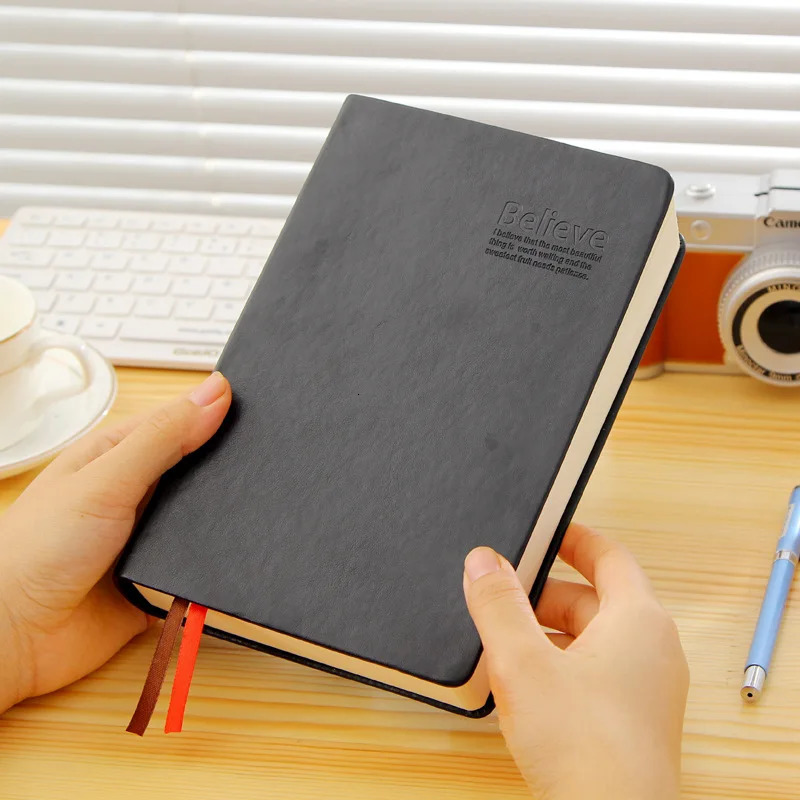 Vintage Thick Bible Cover Notebook Blank Diary Book Retro Zakka Paper Journals Agenda Planner Notepad Stationery Gift Supplies 241217