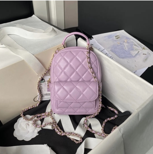 Mini Caviar Leather Sheepskin Crossbody Enthusiast Exclusive Designer Bag New Backpack Fashion Handbag 2025