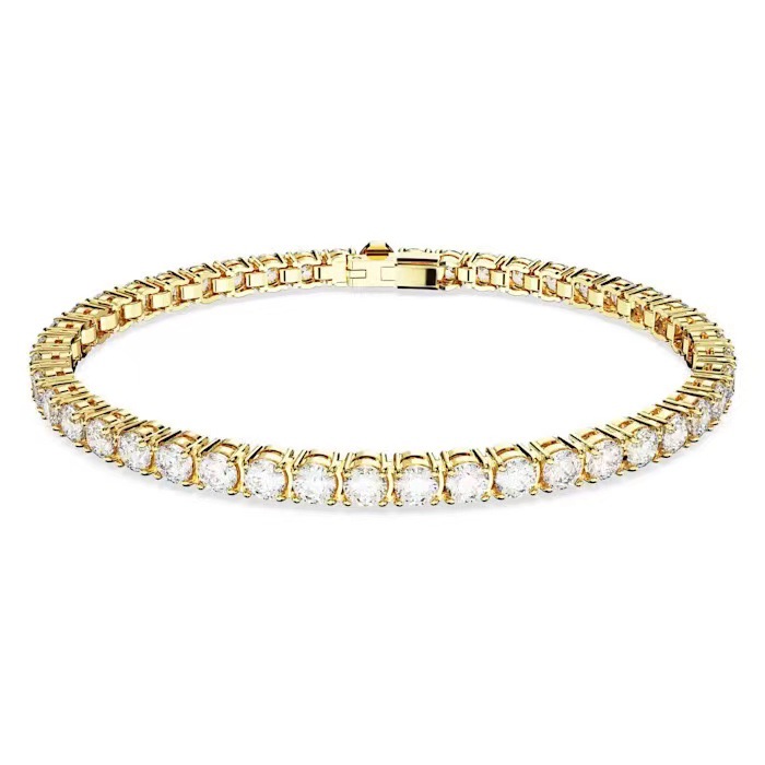 classic 1 row tennis bracelet for women inlaid white Austria crystal dia bracelets designer jewelry woman Christmas valentines day gift