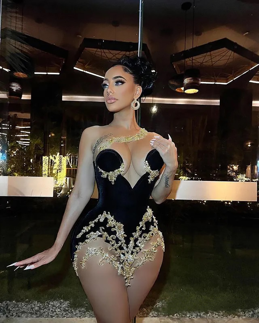 2024 Sexy Cocktail Dresses for Women Short Prom Dresses Illusion Mini Graduation Dresses Sheer Neck Appliqued Beaded Lace Illusion Homecoming Dress