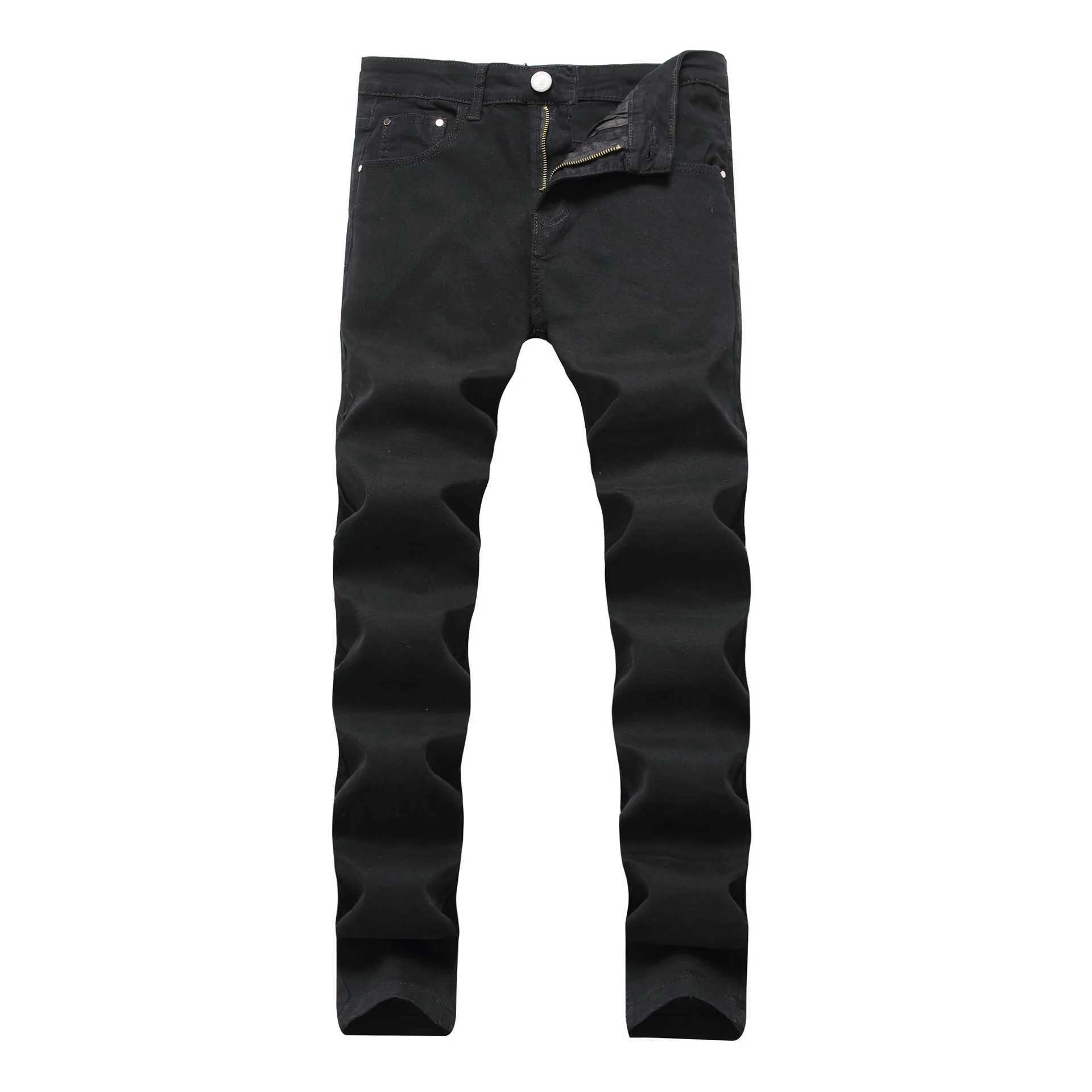 Size 26-42 Stretch Mens Jeans Tear Fashion Classic Casual Black Jeans Mens Jeans Trouser Plus Size 2023 Summer New Collection W250412