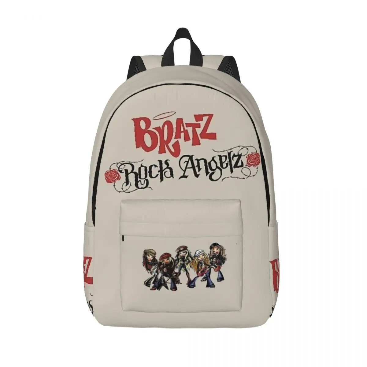 Bratz 2024 Rock Angelz Group Backpack High College School Student Bookbag Shoulder Bag Fit Teens Daypack For Outdoor Travel
