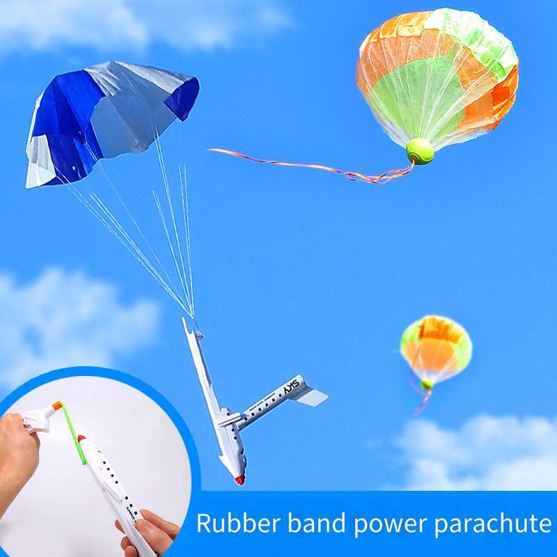 Children's outdoor toys Sporting goods boys hand throw ejection plane parachutes W240830