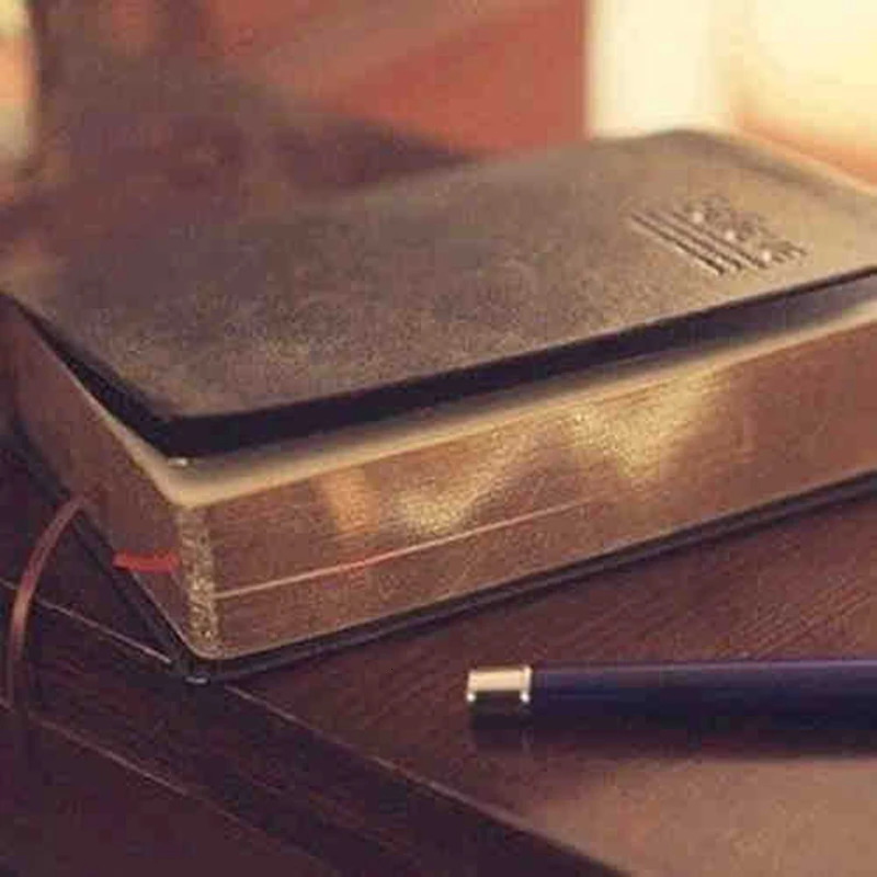 Vintage Thick Bible Cover Notebook Blank Diary Book Retro Zakka Paper Journals Agenda Planner Notepad Stationery Gift Supplies 241217