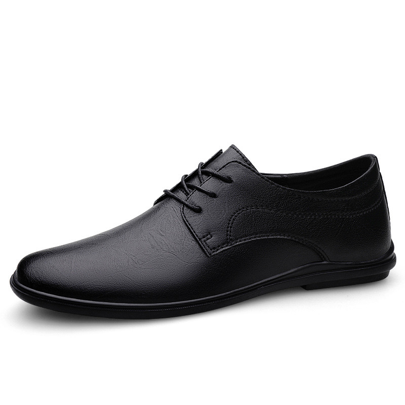 Quality High Brand Genuine Leather New Office Business Formal Cotton Men's Driving Shoes Soft Soles 7e16