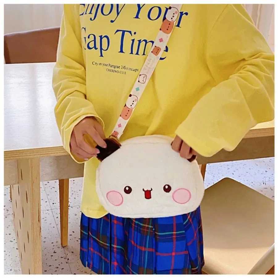 Cute Yier Panda Bear Plush Backpack Bubu Dudu Crossbody Bag Kaii Coin Purses Shoulder Bag Soft Plushies for GirlfriendXJ241219
