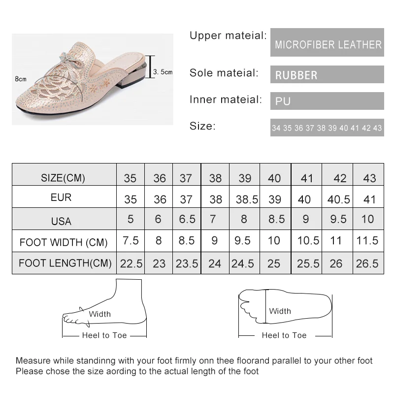 AIYUQI Women Slippers Summer Women Shoes Rhinestone Golden Hollow Large Size Slippers Women