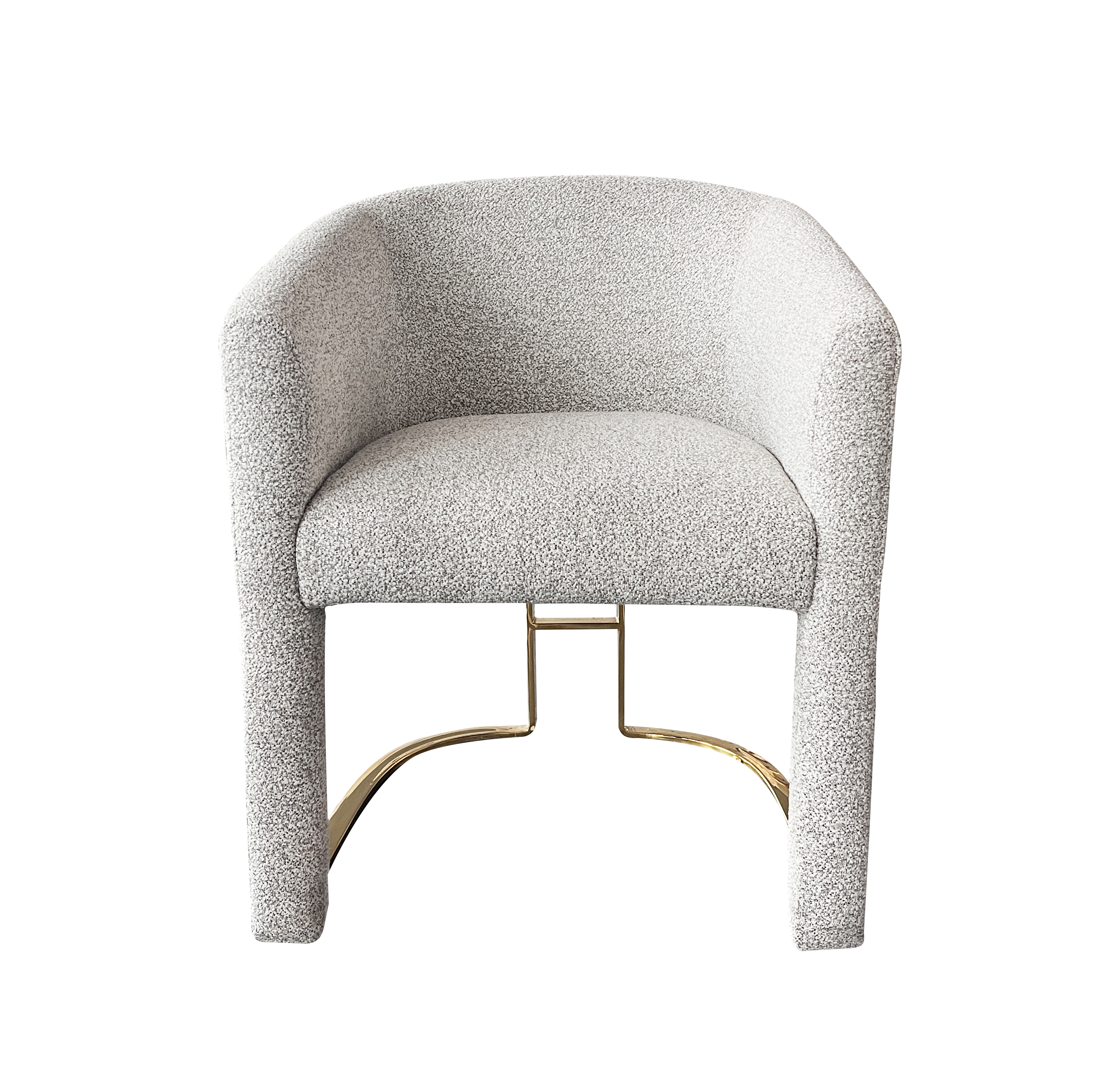 Gemini Dining Chair - Stylish Curved Armrest Lounge Chair