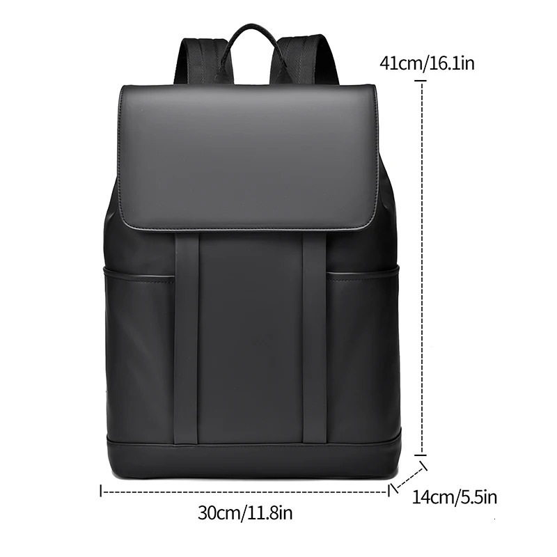Leisure Business Backpacks For Men 14-15 inch Laptop Backpack Urban Daily Work Back pack Teens Student Backpack Male Black 241219 - view 5