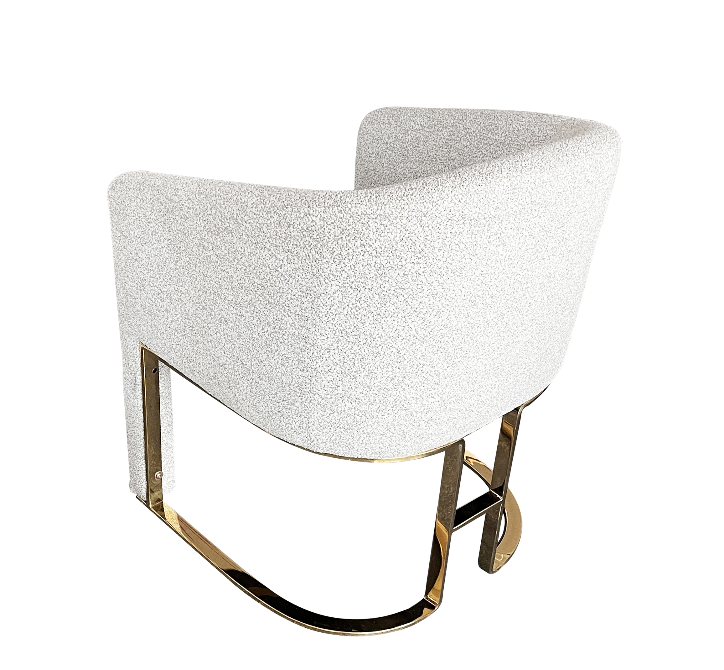 Gemini Dining Chair - Stylish Curved Armrest Lounge Chair