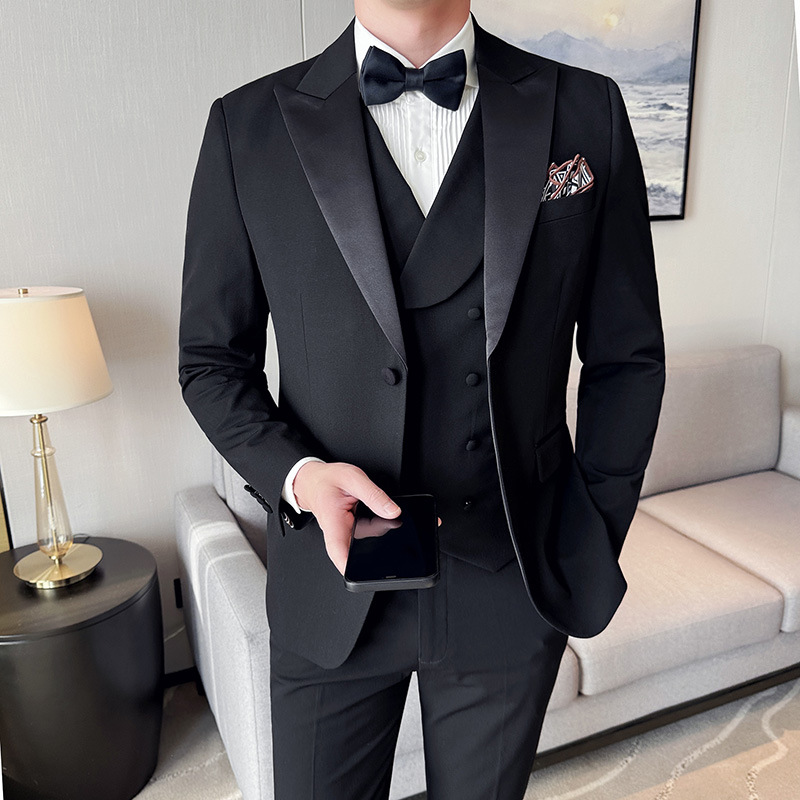 L1220Groom wedding suit host banquet suit two button tuxedo suit
