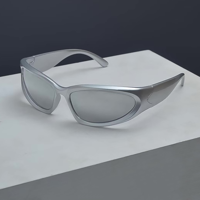 Y2k New Punk Sports Sunglasses For Men Women Luxury Brand Designer Sun Glasses Men's Fashion Vintage Shades UV400 Goggle Eyewear CAVALLO BIANCO C