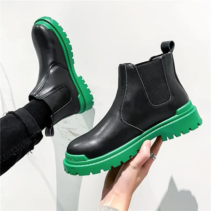 Lightweight Trendy 2025 Boots For Men Platform Man Shoes Low Price Original Deals Cheap Fashion New Footwear Casual Offer Y2k