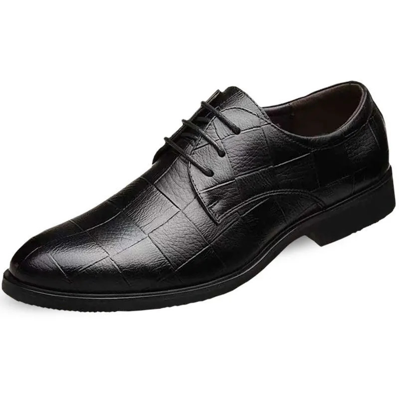 Classic Mens Leather Shoe Autumn Men Business Dress Shoe British Comfort Casual Social Shoe Male Allmatch Wedding Shoes 241220