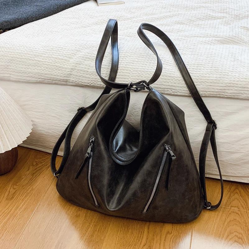 2025 NEW Totes Autumn And Winter Style Women's Shoulder Bag Large Capacity Soft Texture Handbag Solid Color PU Crossbody zhanyishengli