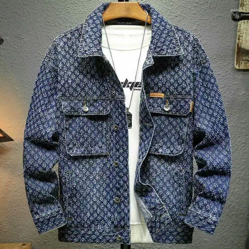 Men's Sweaters High End Luxury Clothing England Style Knit Cardigan Jacquard With Pockets 2024 Spring Trendy Casual Design Chic Jacket For