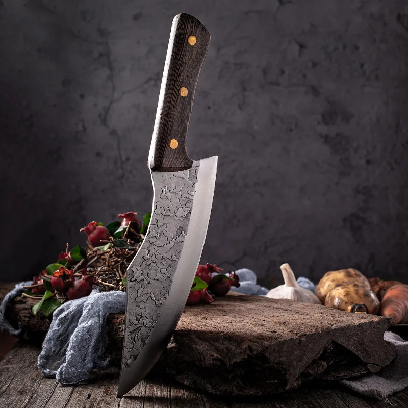 Forged knives butcher knives kitchen stainless steel meat cutters 241220