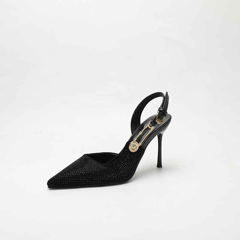 Women Elegant Pointed toe Sgbac Stiletto High heels Spring Summer Fashion Shoes 240615