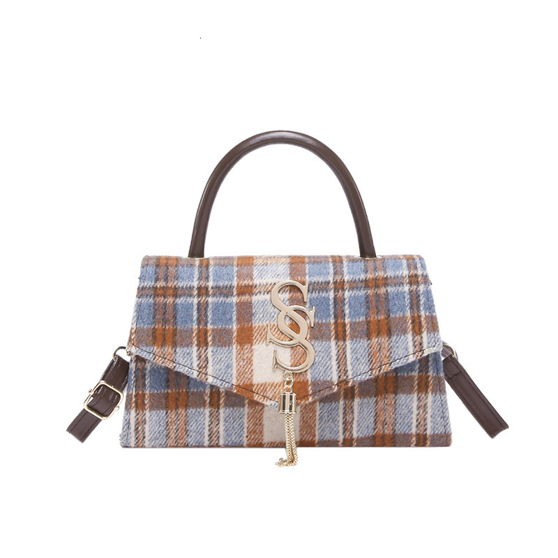Women s Square New Small Handbag Designer Korean Style Grid Shoulder Crossbody Bag Trendy Shoulder Bag bag