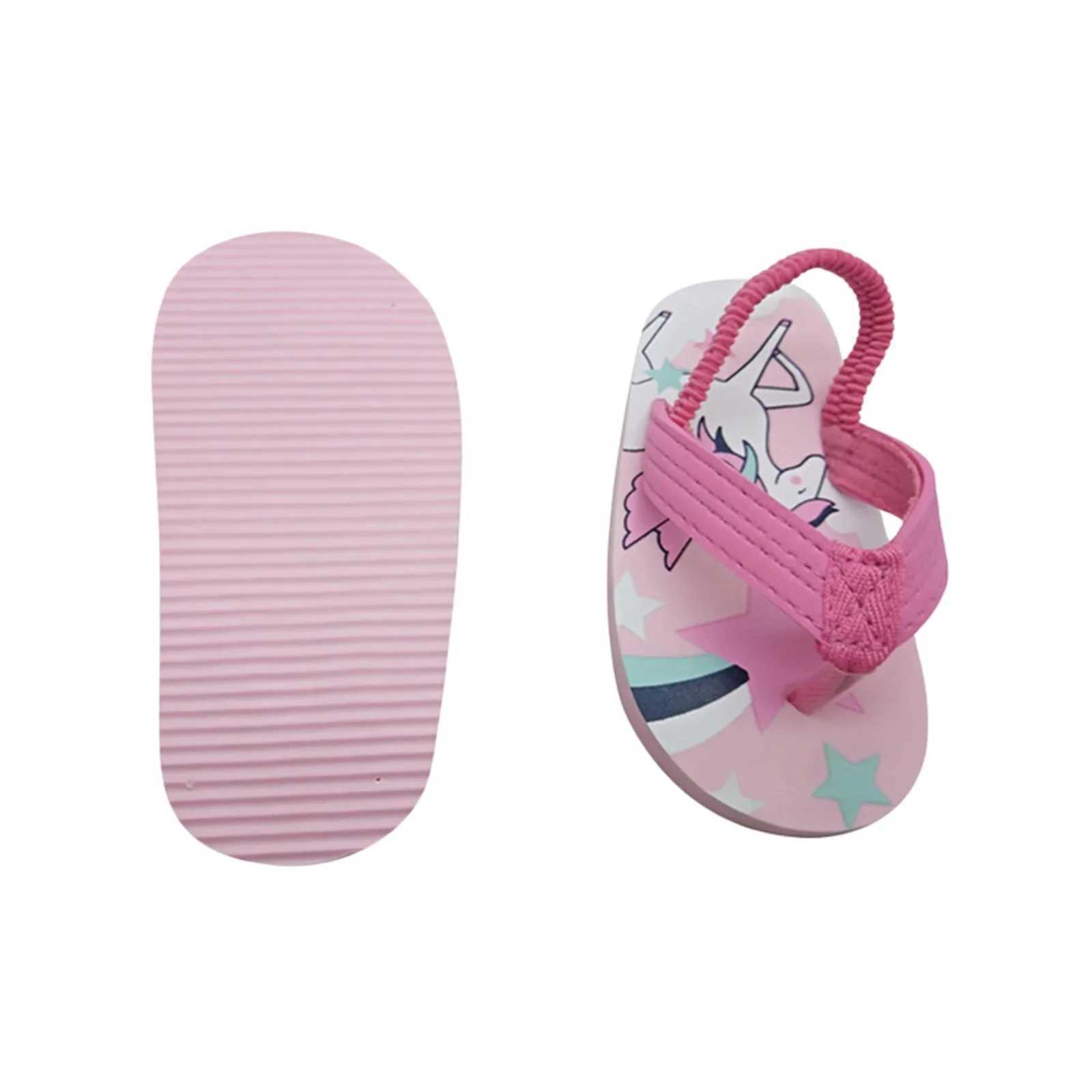 Slipper Toddler Flip Flops Shoes Little Kid Sandals with Back Strap Boys Girls Water Shoes for Beach and Pool H241217