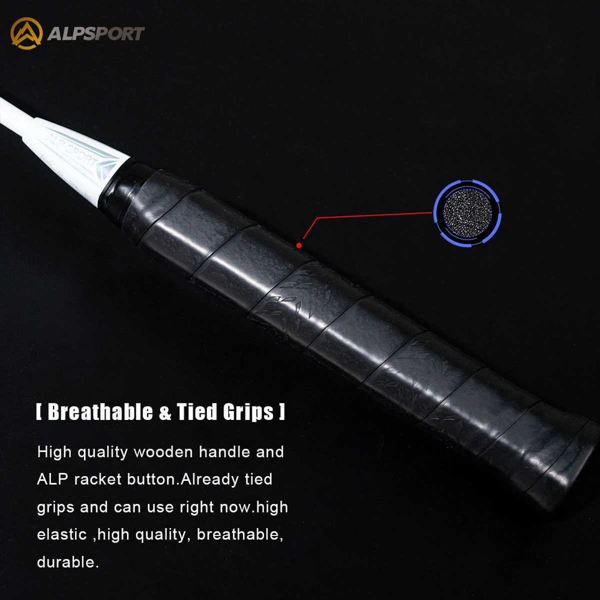Alpsport ZY 3U Expense 90g T800 Badminton Stand Imported Original Up to 38 Pound Hit Sound Professional Carbon FiberW241221