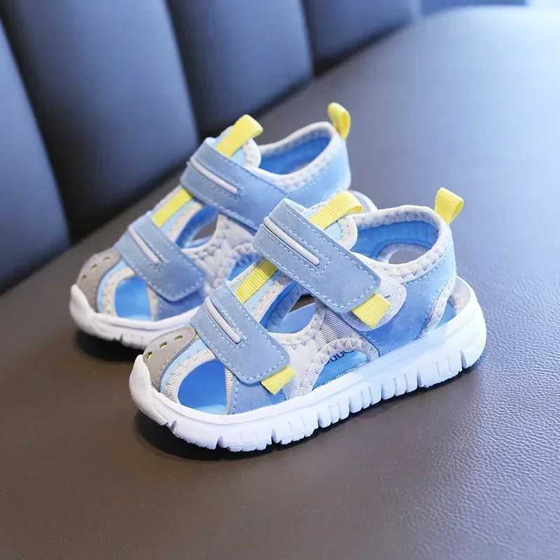 Sneakers Summer baby sandals for girls boys soft bottom cloth children shoes fashion little kids beach sandals toddler shoes H241221