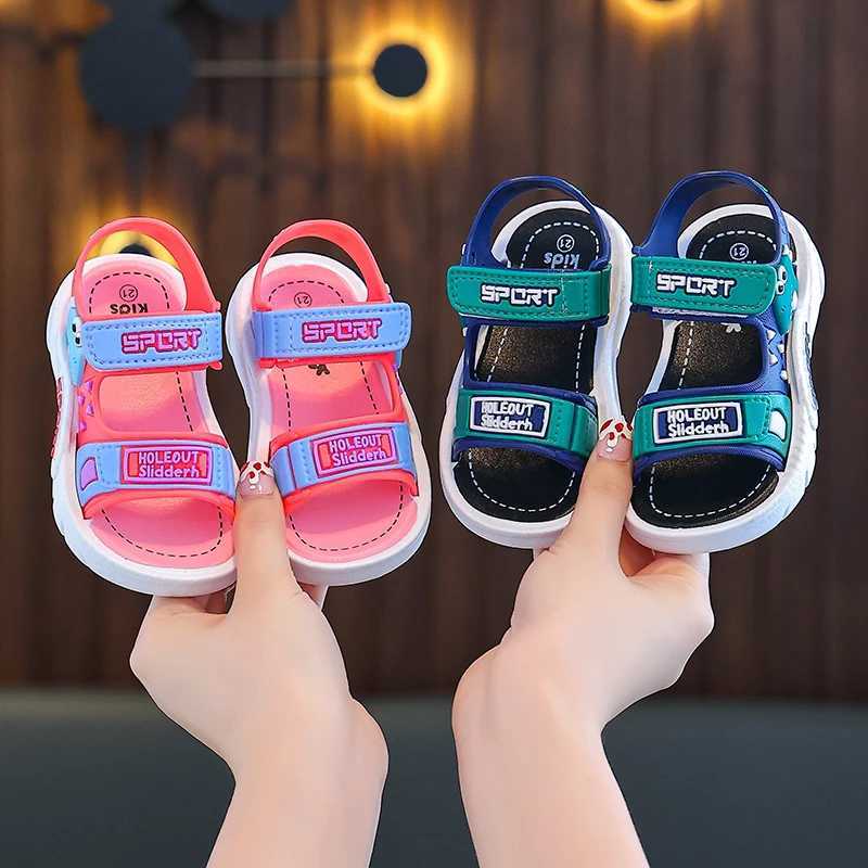 Sneakers Trendy Cute Cartoon Open Toe Sandals For Boys Breathable Lightweight Wear-resistant Sandals For All Seasons H241221