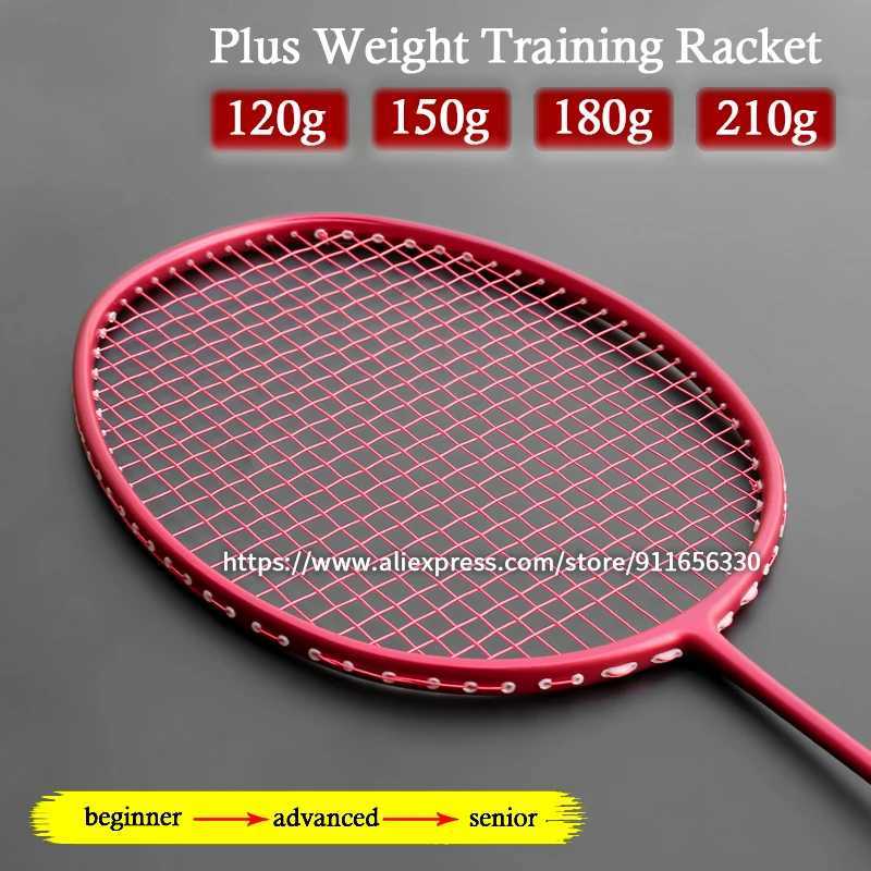 Training heavy-duty 00% carbon fiber badminton racket G4 high tension 34LBS professional 20G 50G 80G 20G attack racket bagW241221