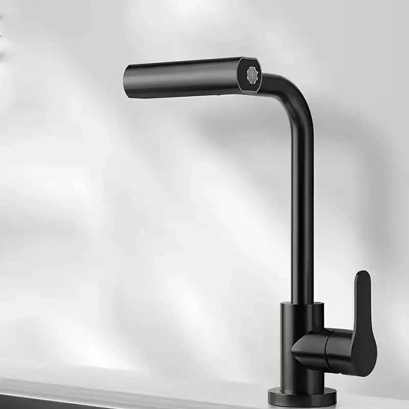 Kitchen Waterfall Faucet Black Sink Faucet Cold and Hot Water Faucet Sink Faucet with 4 Spray s Hot and Cold Water Faucet Z241221