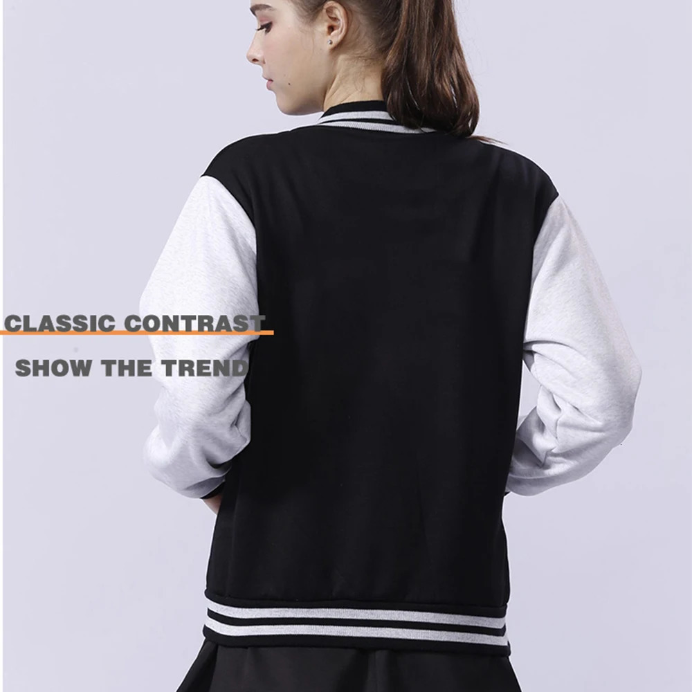 Black White Solid Color Jacket Loose Oversized Clothes Casual Men Baseball Clothes Personality Street Coat Warm Fleece Jackets 241217