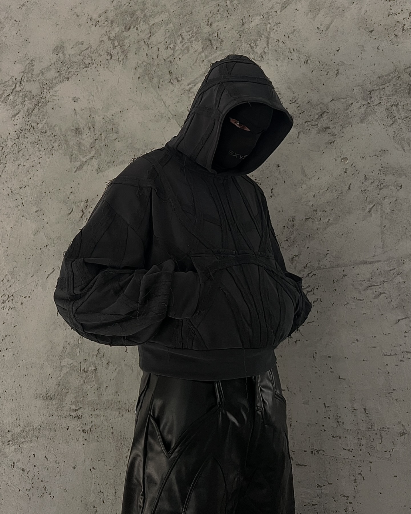 New Streetwear Gothic Retro Sweater Patchwork Striped Hoodie Men And Women Y2k Hip Hop Haruku Fashion Black Hooded Sweatshirt