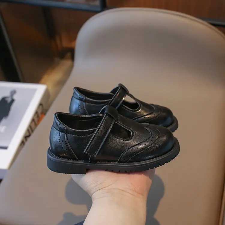 Sneakers Spring Autumn Kids Leather Shoes New Girls Princess Shoes Single Children Girls Casual Shoes H241221