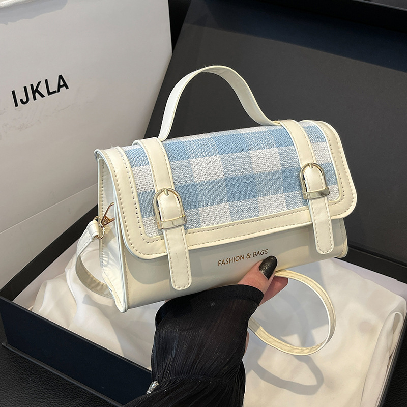New Texture Comparison Designer Handbag Fashion Multi functional Shoulder Casual Checkered Crossbody Bag Small Square Bag bag