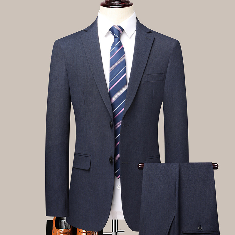 P12212024 Spring and Autumn Men's Suit Wool Business Suit Wedding Suit