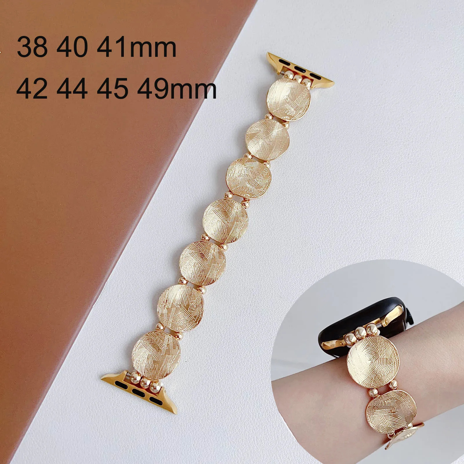 Woman Strap For Watch Band 44mm 41mm 45mm 40mm 42mm 49mm Fashion Gold Metal Bracelet For iWatch Series 9 8 7 SE 6 5 4 3 241220
