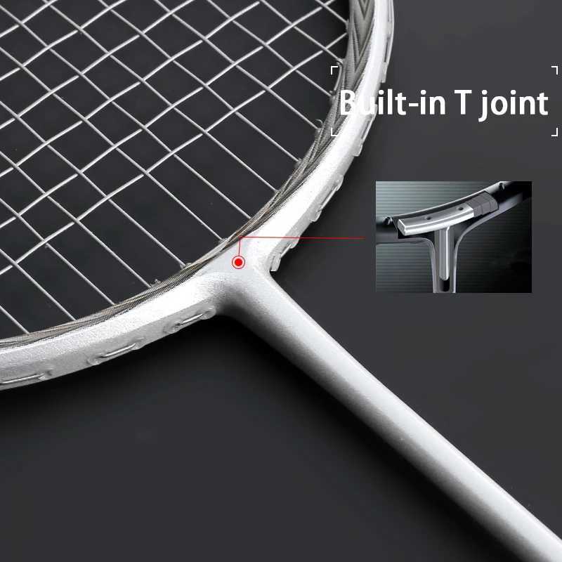 Professional carbon fiber racket pad ultra light 5U racket with string bag carbon fiber racket no string gripW241221