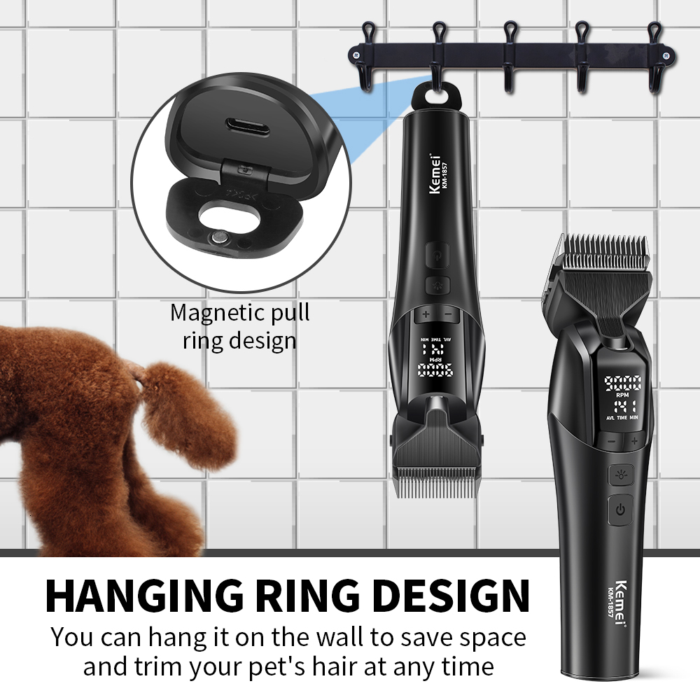 Professional Grooming Tool Km-1857 Electric Pet Hair Shaver For Dogs Cats