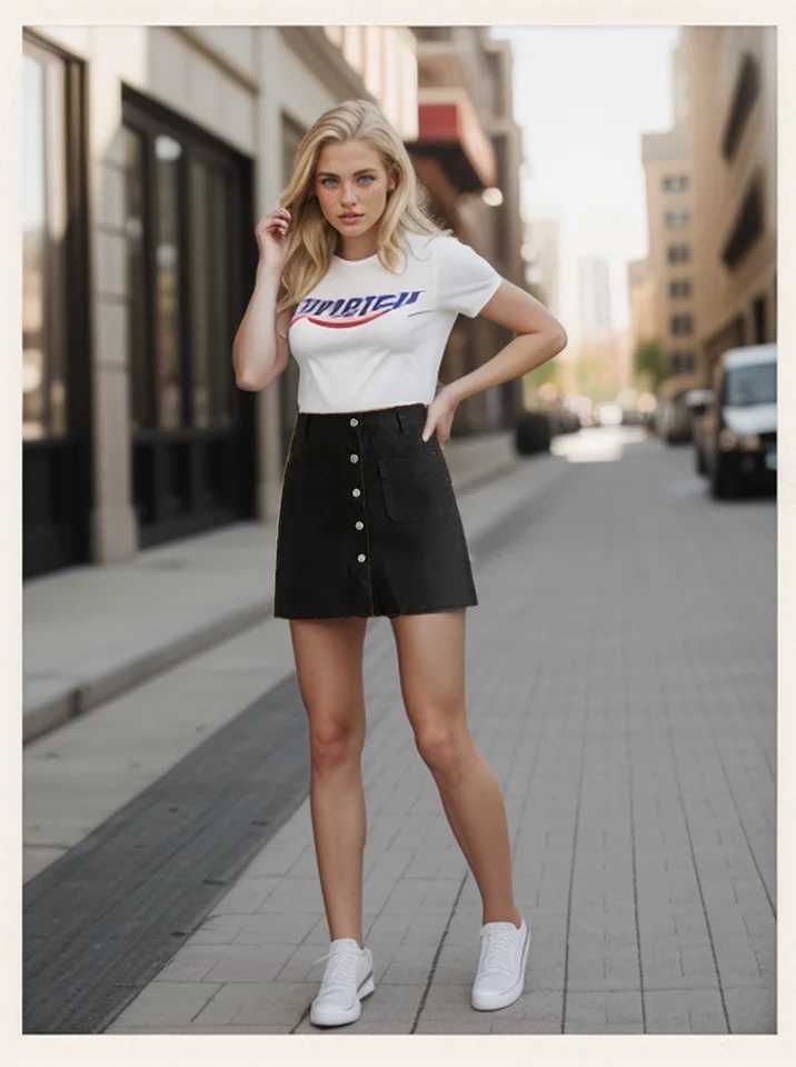 Womens Spring Summer Classic A Line Short Denim Mini Skirt Button Off Double Pockets Harajuku Sexy Y2K Falda Jeans SkirtsXJ241221