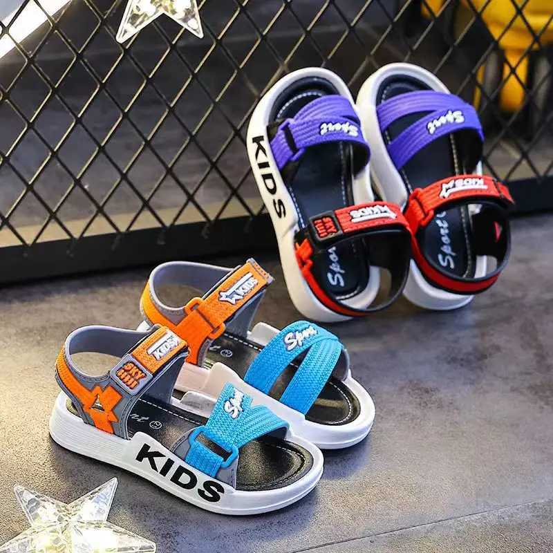 Sneakers Boys Trendy Open Toe Breathable Sandals Comfy Non Slip Durable Soft Sole Beach Water Shoes For Kids Outdoor Activities H241221