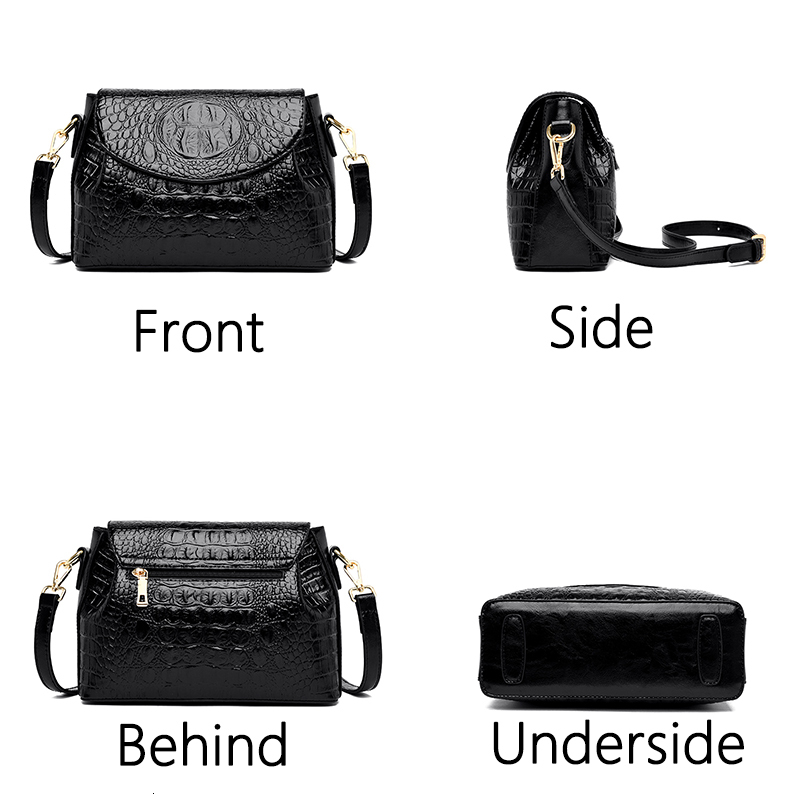 Brand Handbags For Women 2023 Sac A Main Ladies Crocodile Pattern Leather Crossbody Bags Designer New Shoulder Bag Bolsos