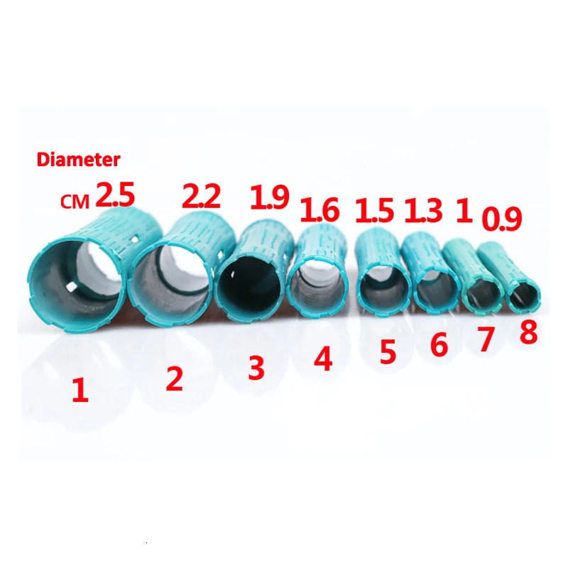 Drop 3 Packs Hair Rollers with Rubber Bands Hollow Core Flexi Rod Cold Perm Rods Hair Curling Bars Hairdresser Tool 1162 241220