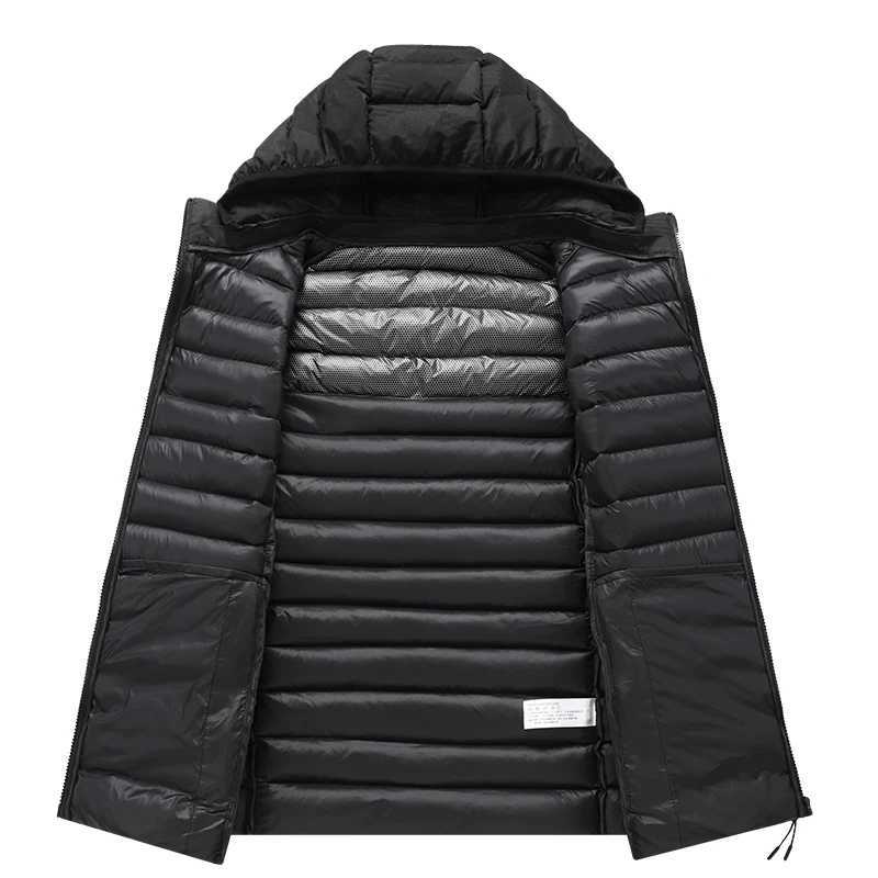 Down Cotton Casual Trend Detachable Hood with Thickened Warm Vest Brand New Mens Warm hood Collar Jacket Sleeveless Vest MensXJ241221