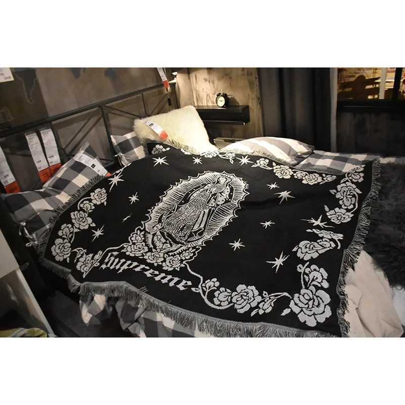 American Marias Virgin Mary Tapestry Street Trend Blanket Camping Blanket Sofa Ornaments Premium Quality BrandXJ241220