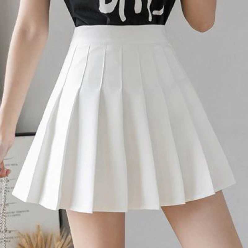 Spring Summer Korean Skirt Shorts Women High Waist Sexy Mini Skirt School Short Pleated Kaii Japanese Pink Skirt FeXJ241221