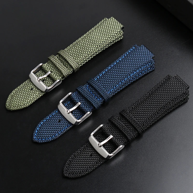 12mm Convex Mouth Nylon Watchband For Series Strap Super Player T137.407/410 Nylon Men Wristband Bracelet 241220
