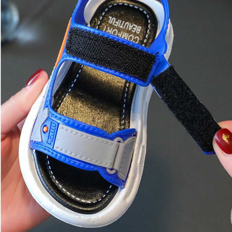 Sneakers Childrens Summer Kids Rubber Sandals Baby Girls Shoes Boy Soft Breathable Non-slip Boys Girls Sandals Toddler Kids Shoes H241221