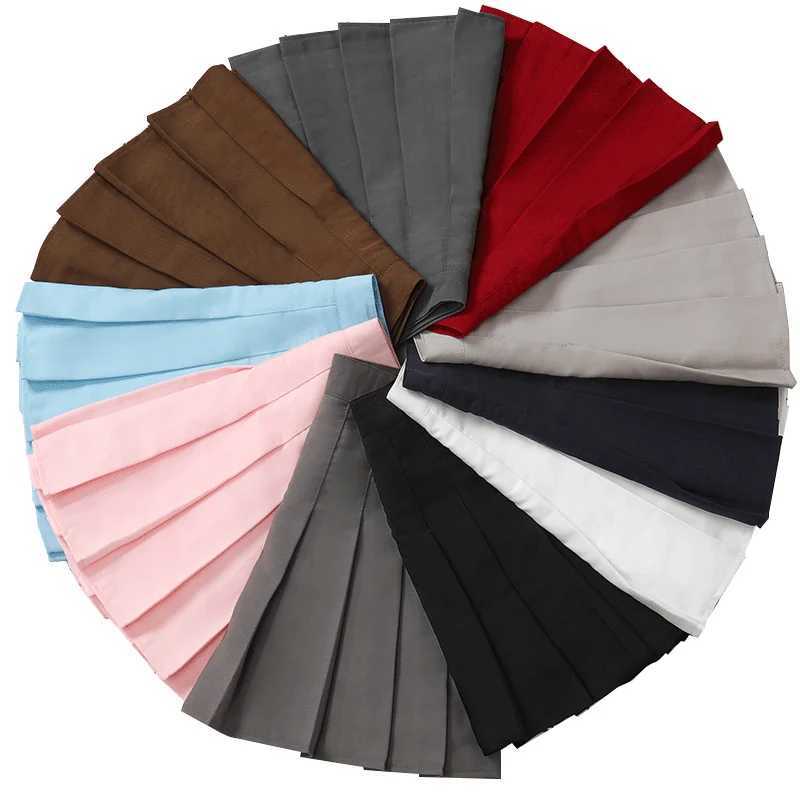 Skirt Black Womens High Waist Summer Clothes Vintage Korean Harajuku Red A Line Mini Eam School Pleated Short Skirts For WomenXJ241221