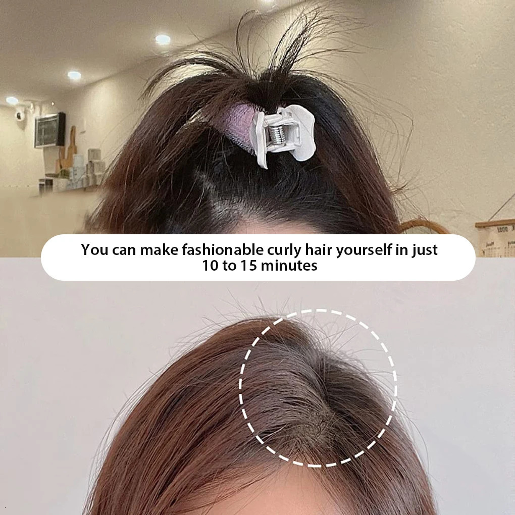 2/5PCS Hair Root Fluffy Clips Bangs Hairstyling Hairdressing Hairpins Lazy Curly Tube Portable Travel Washable Curlers Rollers 241220